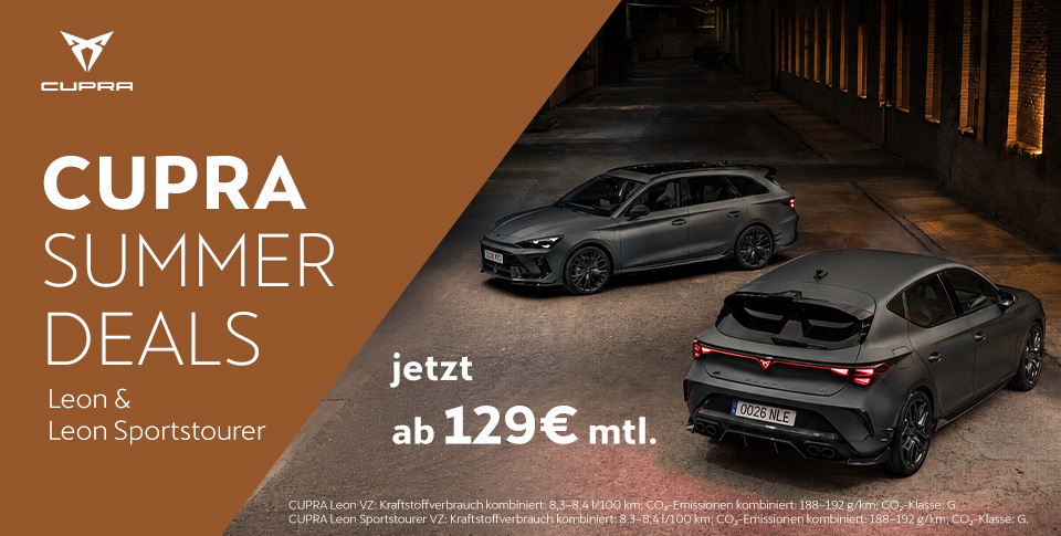 CUPRA Summer Deals 2026_Header 16.07.2026
